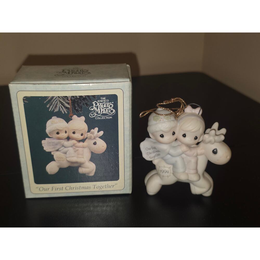 Precious Moments Our First Christmas Together Ornament 1994 Enesco 529206